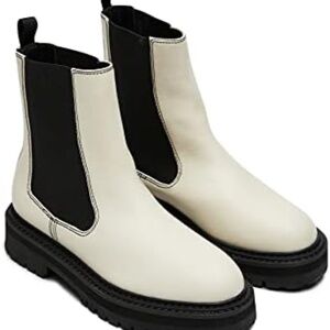 Billini Women's Womens Valeska Boot Rubber Synthetic Natural white black